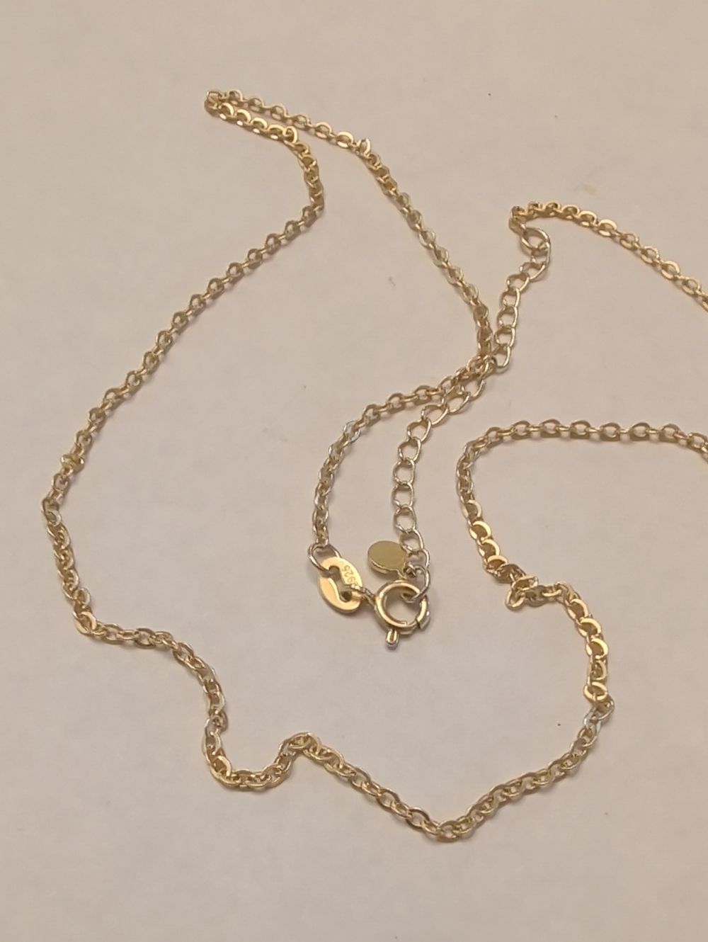 Sterling Silver Gold Tone Chain Necklace - Women's Jewelry